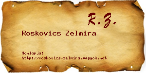 Roskovics Zelmira névjegykártya